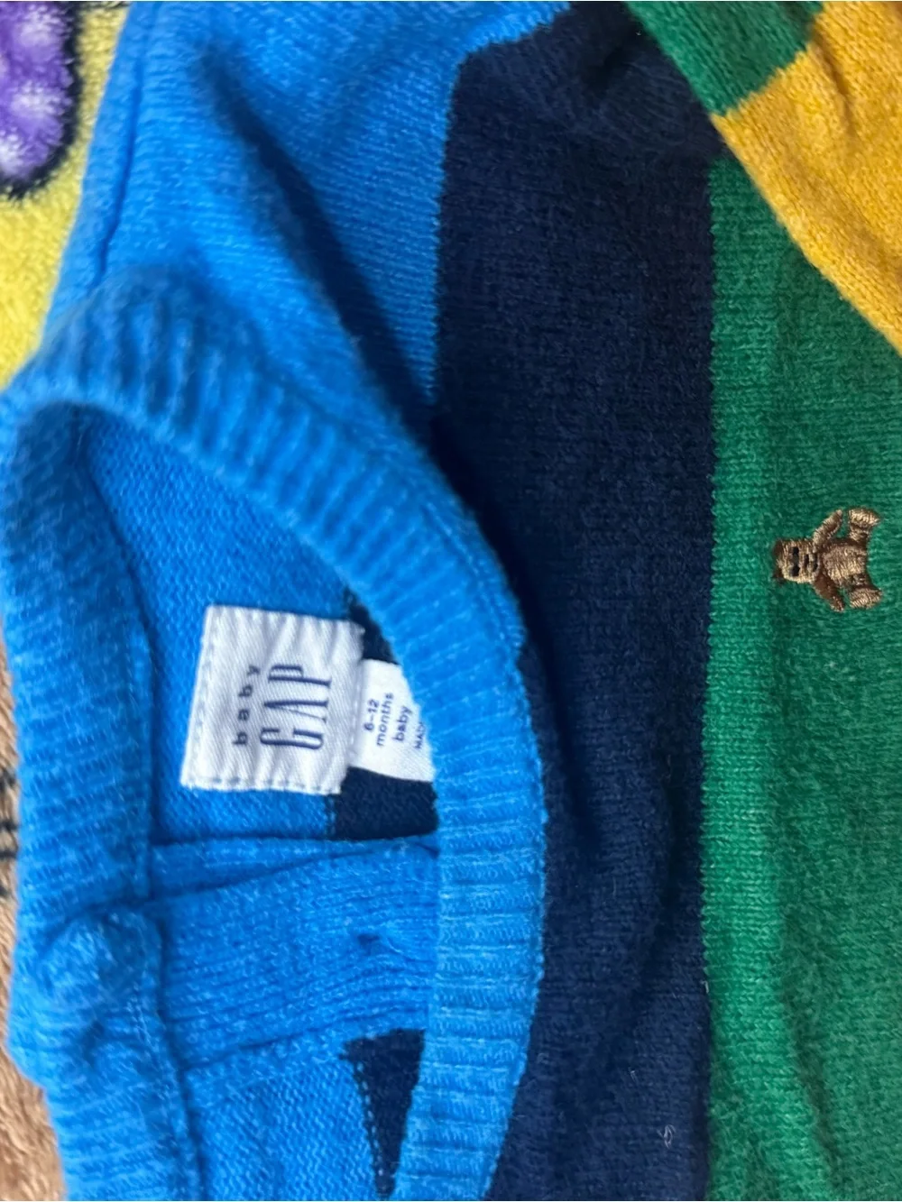 Infant baby gap colorful sweater